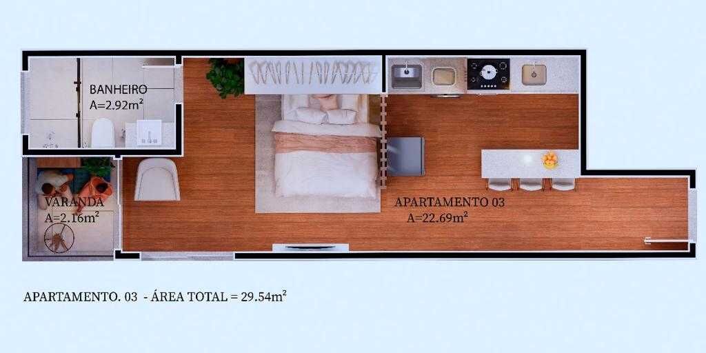 Apartamento à venda com 1 quarto, 26m² - Foto 34