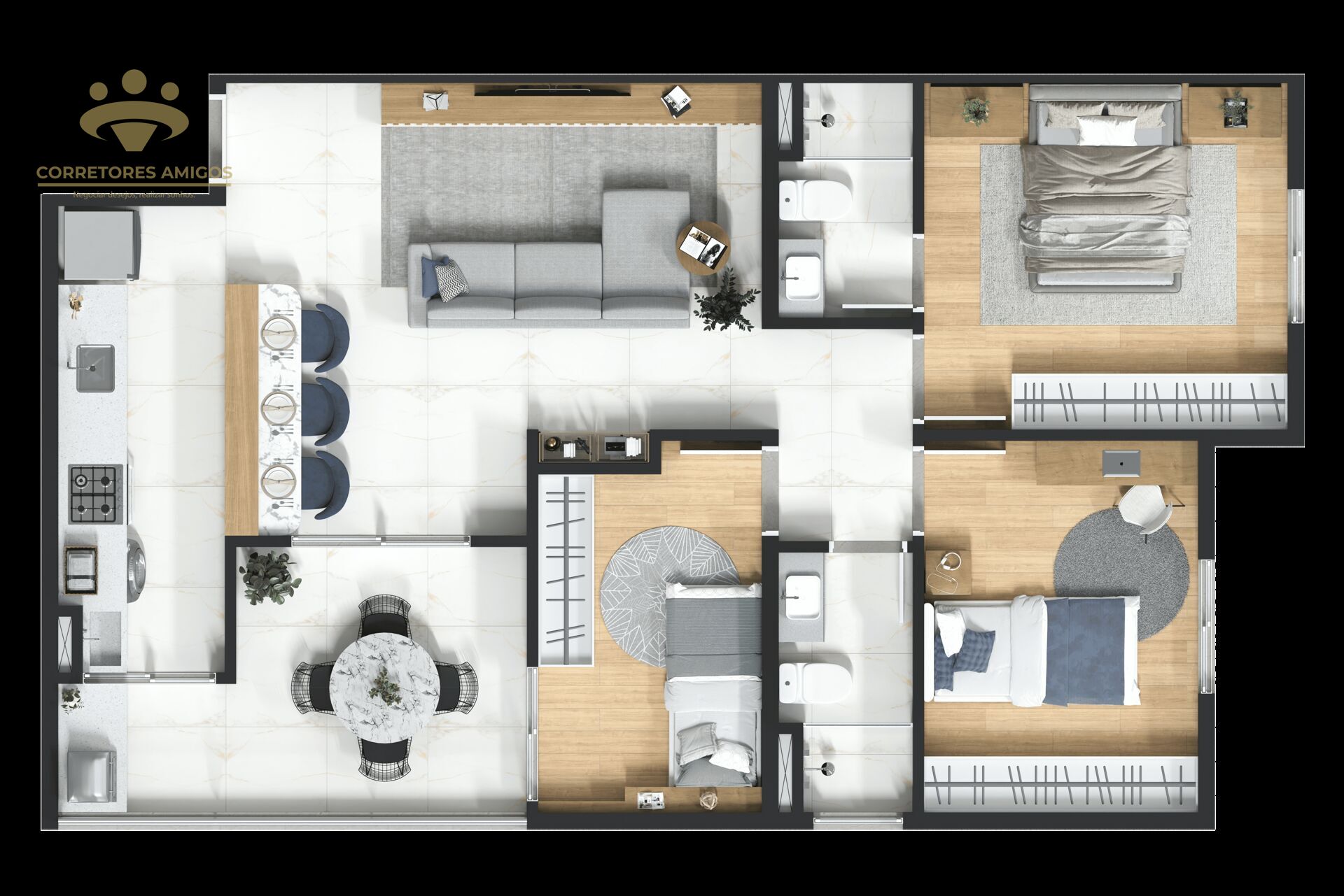 Apartamento, 3 quartos, 70 m² - Foto 17