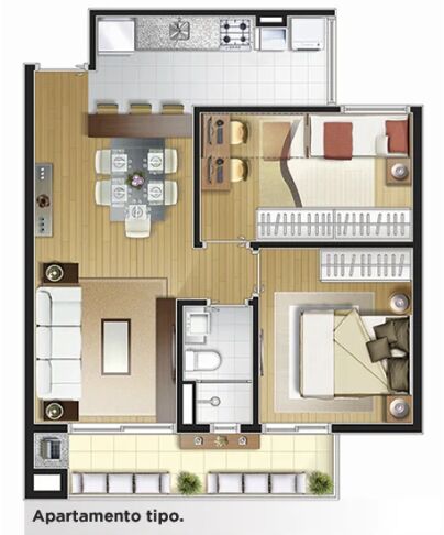 Apartamento, 2 quartos, 56 m² - Foto 20