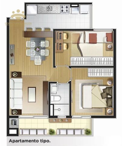 Apartamento, 2 quartos, 56 m² - Foto 20