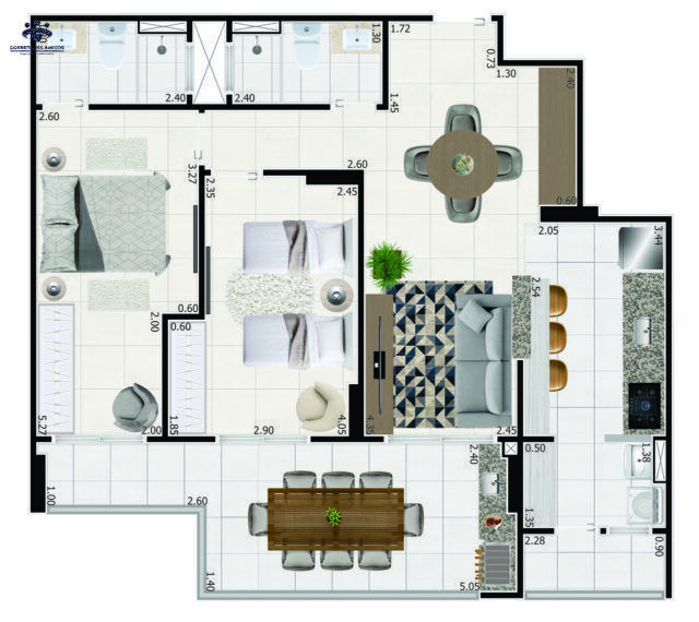 Apartamento, 2 quartos, 89 m² - Foto 8