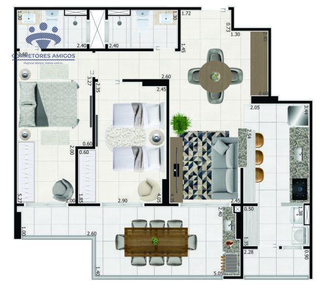 Apartamento, 2 quartos, 89 m² - Foto 8
