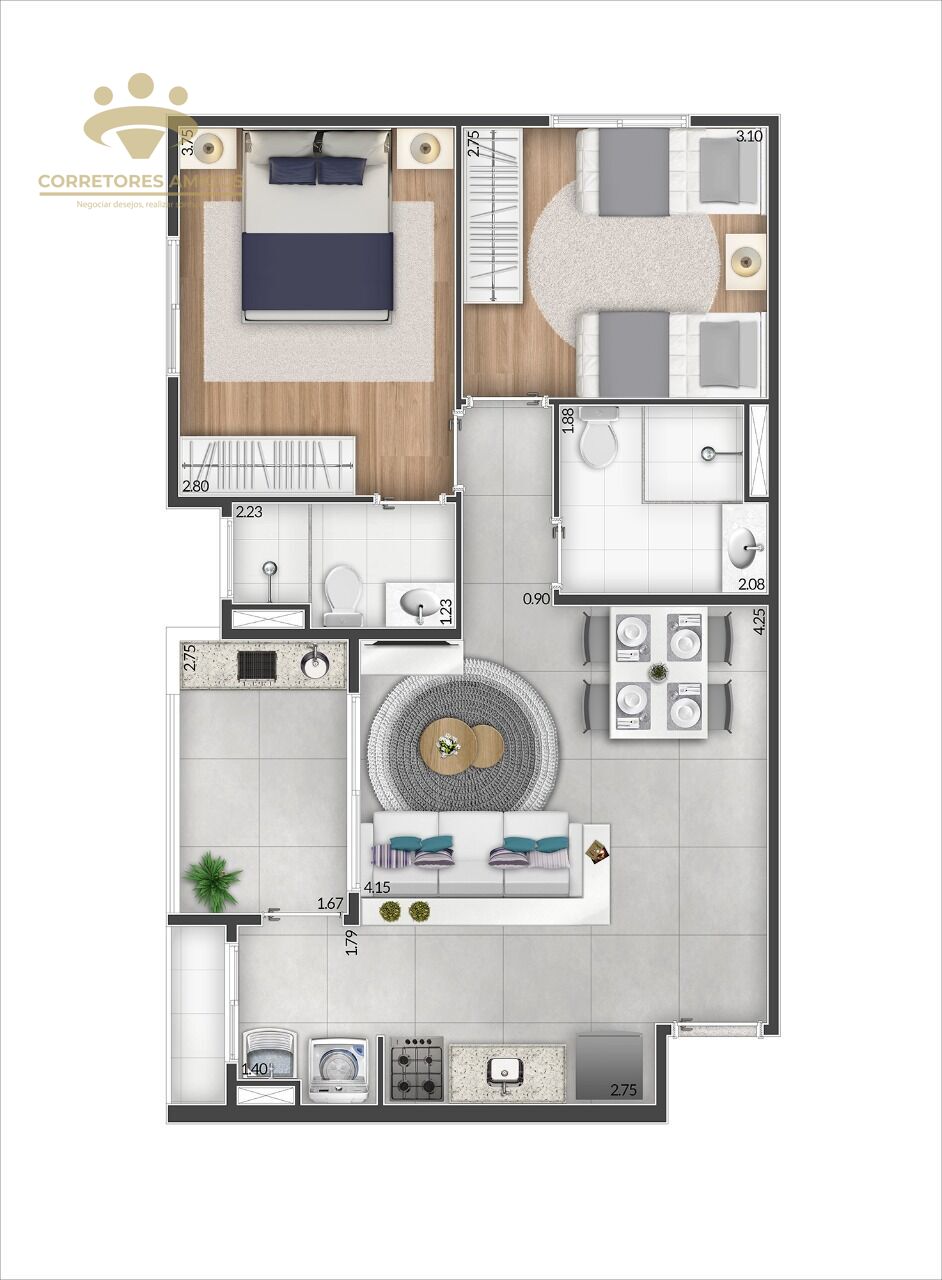 Apartamento, 2 quartos, 58 m² - Foto 16