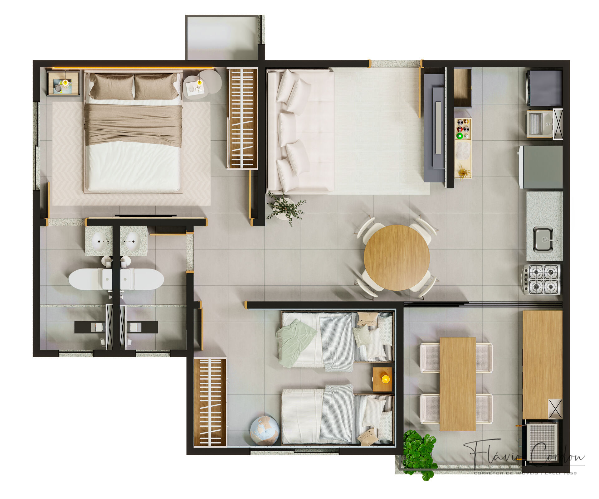 Apartamento, 2 quartos, 55 m² - Foto 19