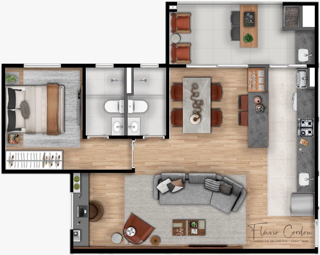 Apartamento à venda com 2 quartos, 65m² - Foto 8