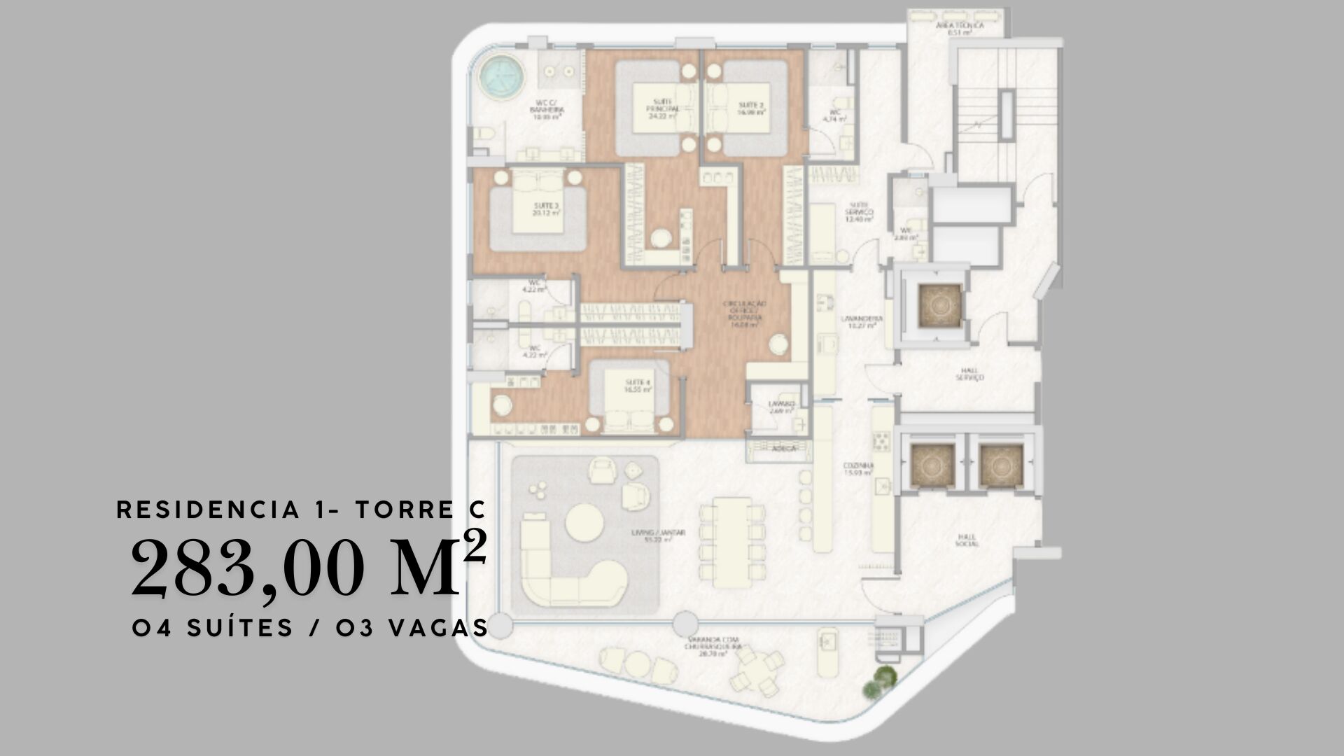 Apartamento, 4 quartos, 283 m² - Foto 26