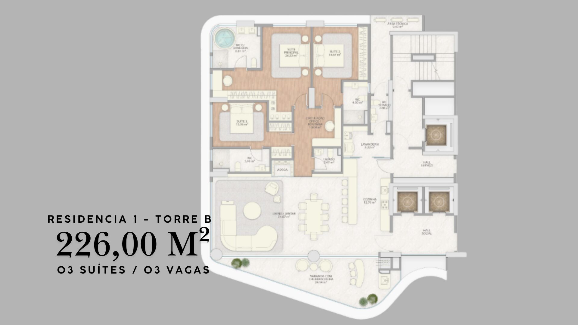 Apartamento, 3 quartos, 226 m² - Foto 26