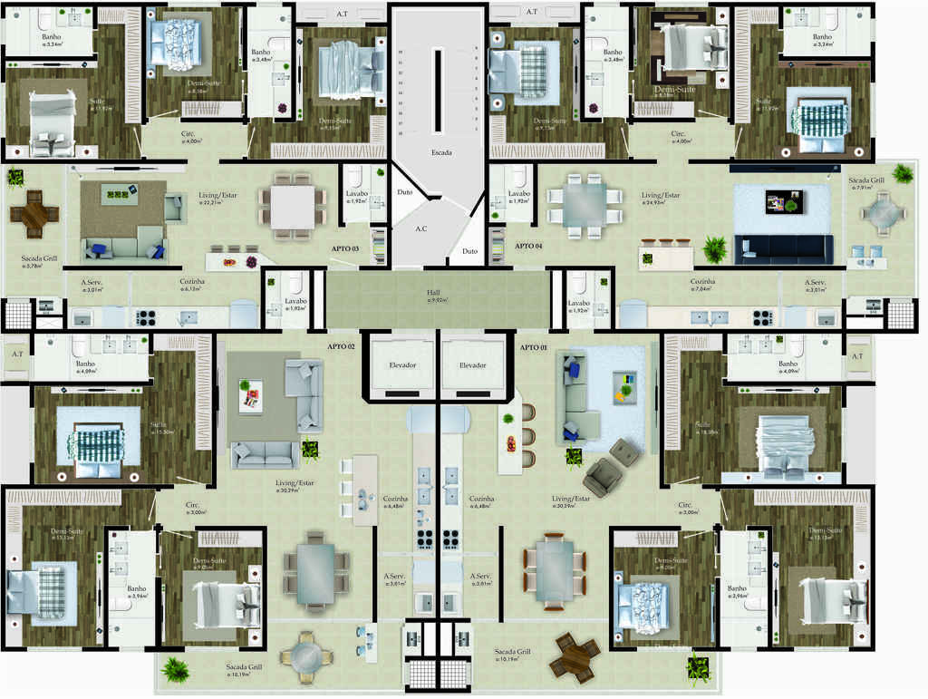 Cobertura, 4 quartos, 203 m² - Foto 27