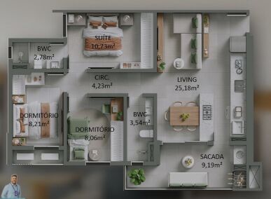 Apartamento, 3 quartos, 86 m² - Foto 14