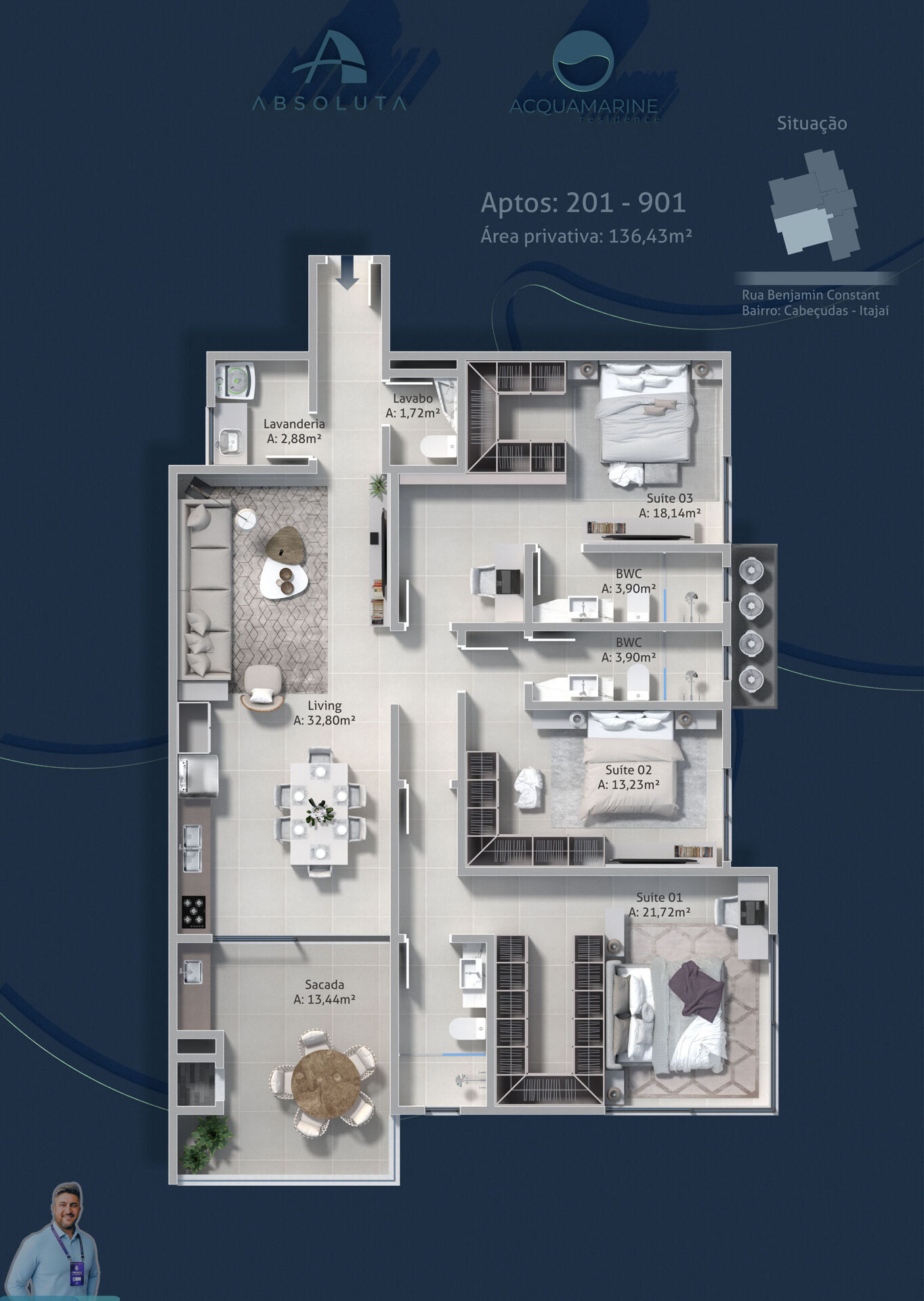 Apartamento, 3 quartos, 136 m² - Foto 30