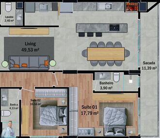 Apartamento, 3 quartos, 146 m² - Foto 9