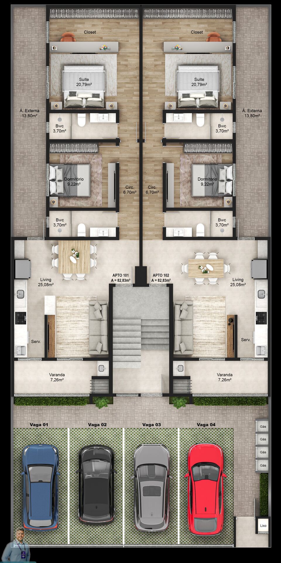 Apartamento, 2 quartos, 91 m² - Foto 11