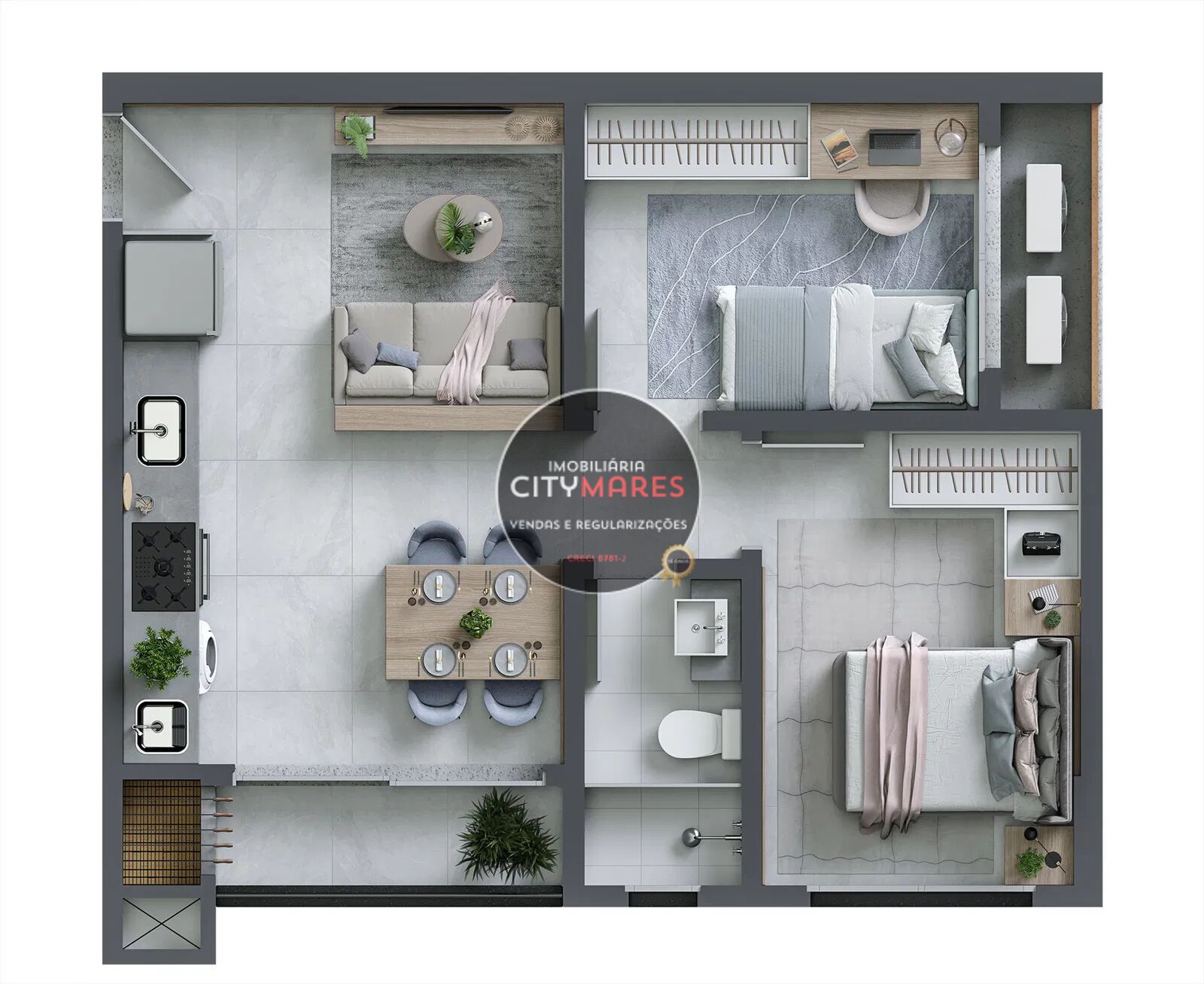 Apartamento à venda com 2 quartos, 50m² - Foto 13