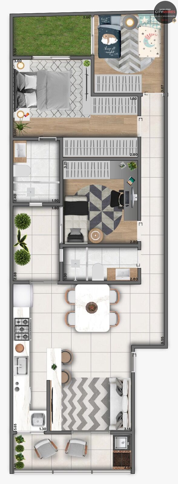 Apartamento à venda com 3 quartos, 90m² - Foto 6