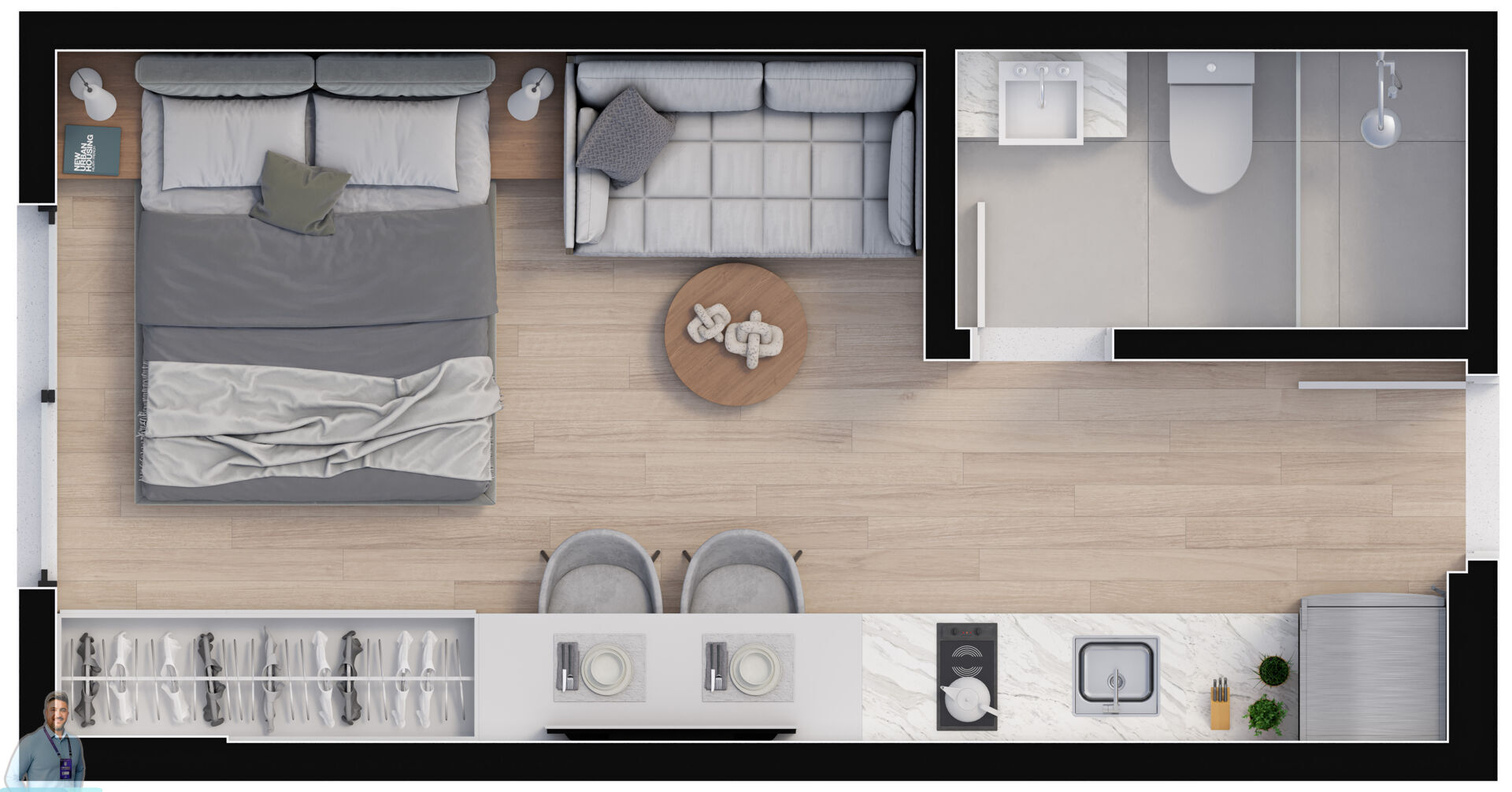 Apartamento, 1 quarto, 24 m² - Foto 17