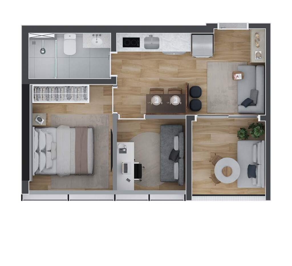 Apartamento à venda com 2 quartos, 46m² - Foto 35