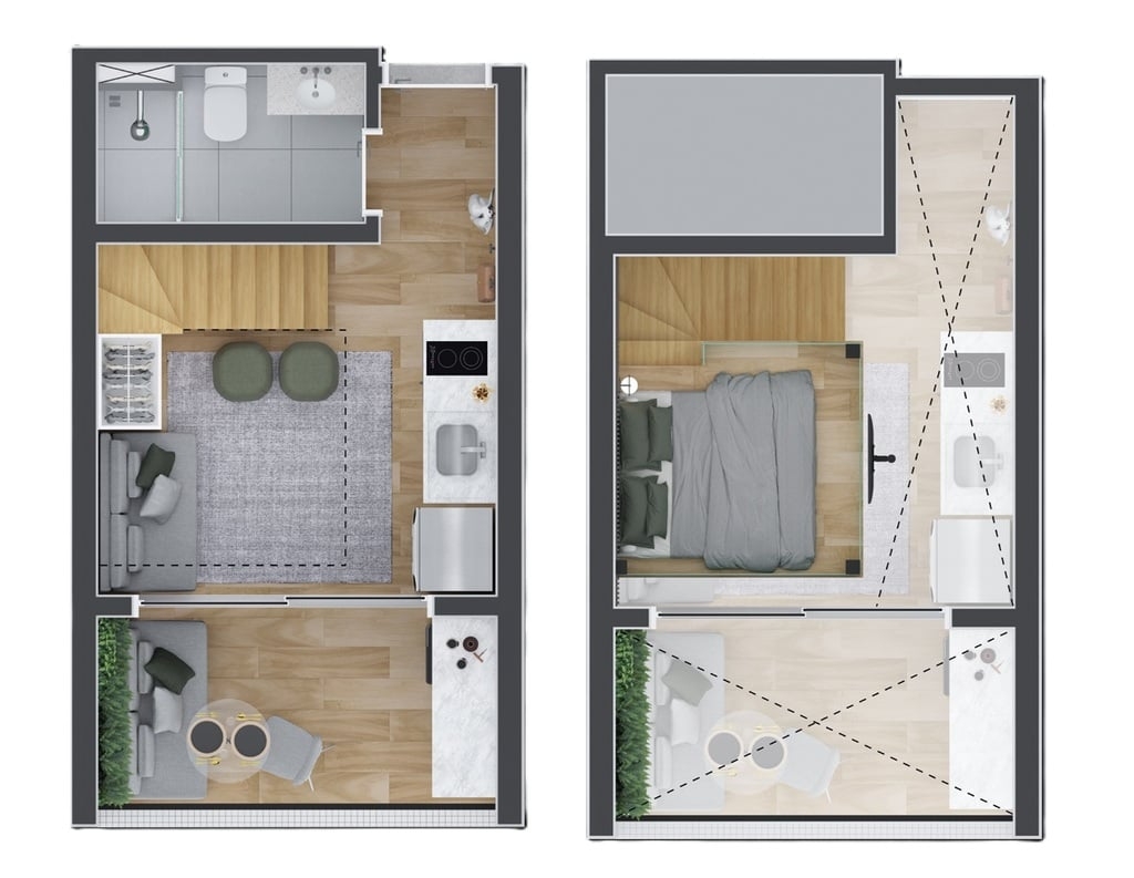 Apartamento à venda com 2 quartos, 46m² - Foto 32