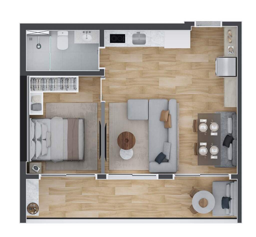 Apartamento à venda com 2 quartos, 46m² - Foto 38