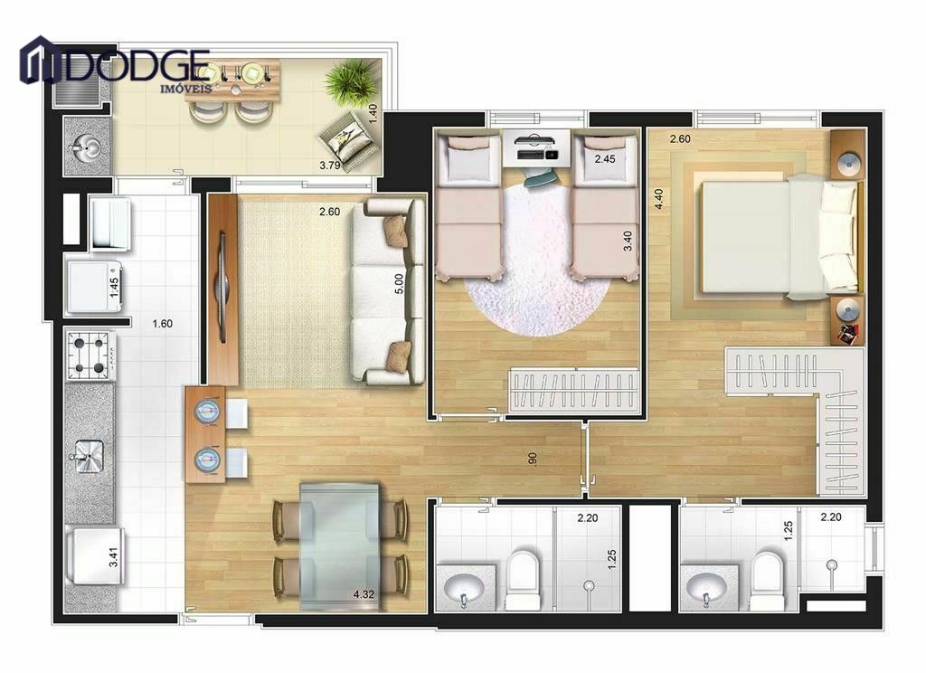 Apartamento à venda com 2 quartos, 63m² - Foto 19