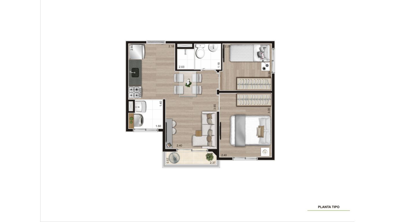 Apartamento à venda com 2 quartos, 37m² - Foto 16