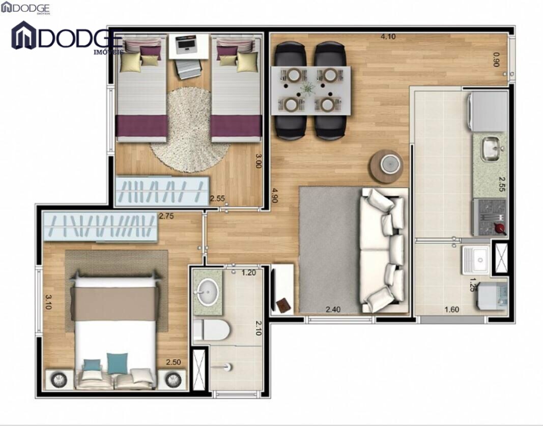 Apartamento à venda com 2 quartos, 48m² - Foto 11