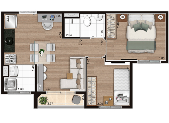 Apartamento à venda com 2 quartos, 37m² - Foto 13