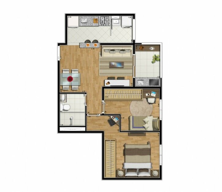 Apartamento à venda com 2 quartos, 50m² - Foto 23