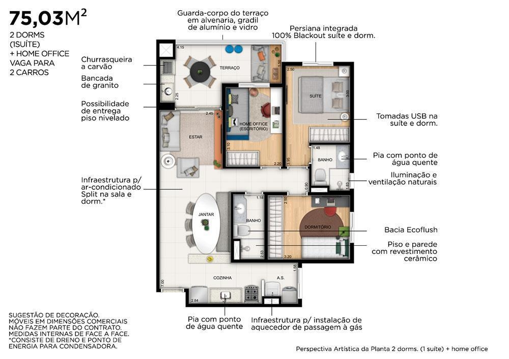 Apartamento à venda com 3 quartos, 75m² - Foto 24