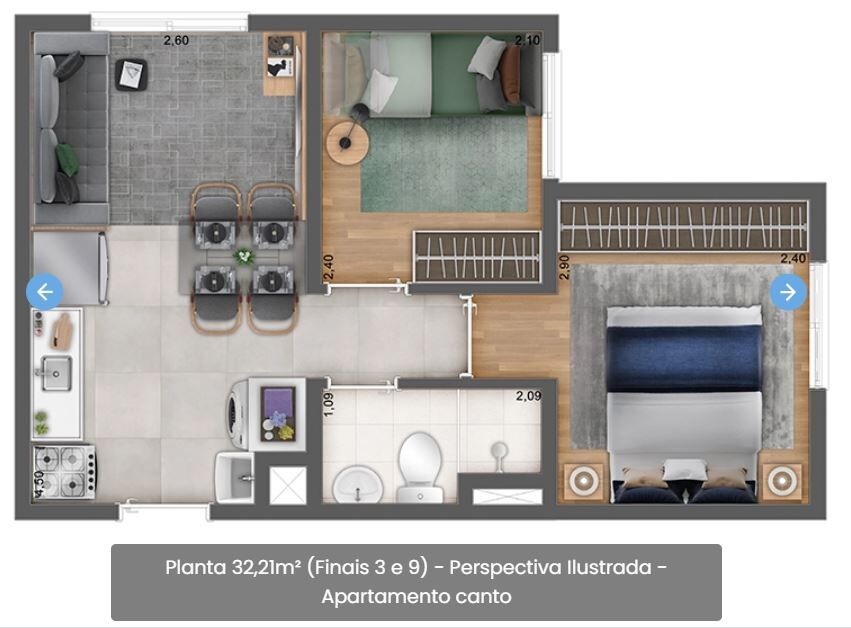 Apartamento à venda com 2 quartos, 32m² - Foto 23