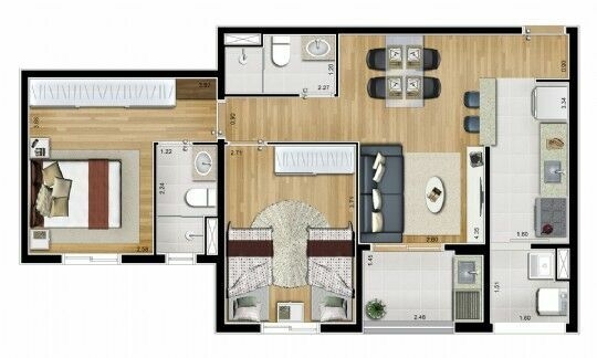 Apartamento à venda com 2 quartos, 65m² - Foto 38