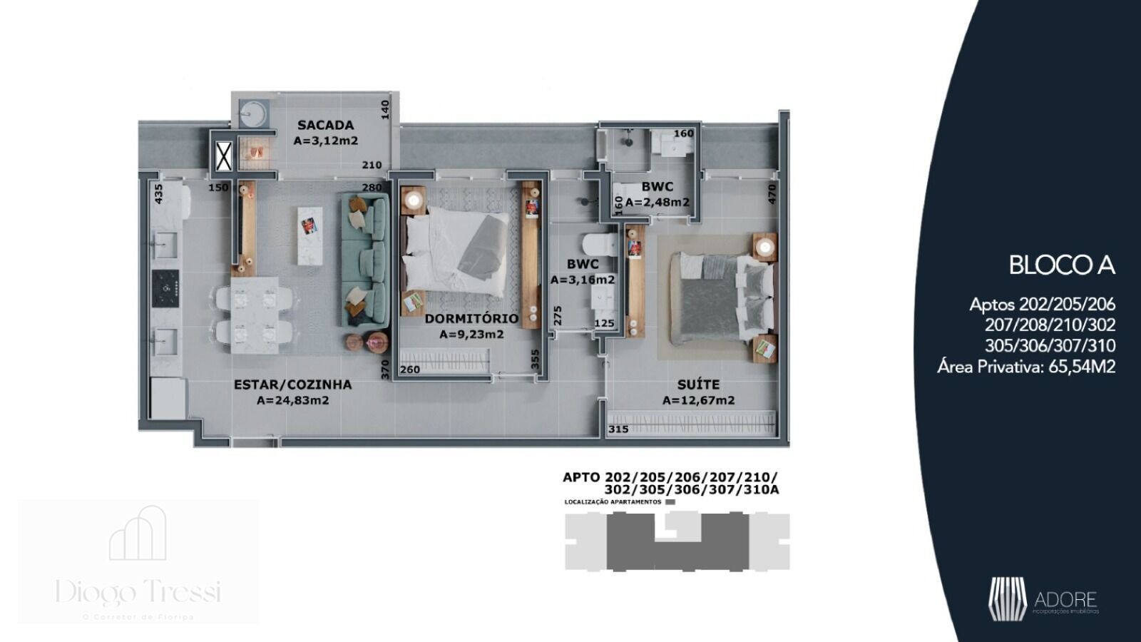 Apartamento de 2 quartos, 68m² no bairro Cachoeira do Bom Jesus, em Florianópolis | Eu Corretor