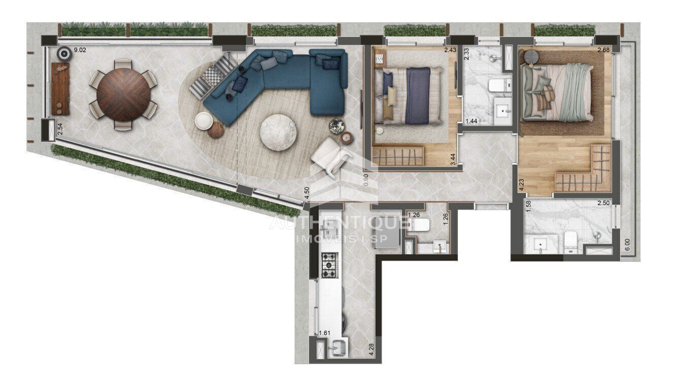 Apartamento, 2 quartos, 95 m² - Foto 26