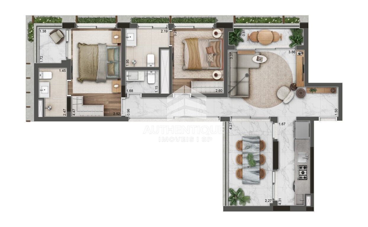 Apartamento, 2 quartos, 95 m² - Foto 23