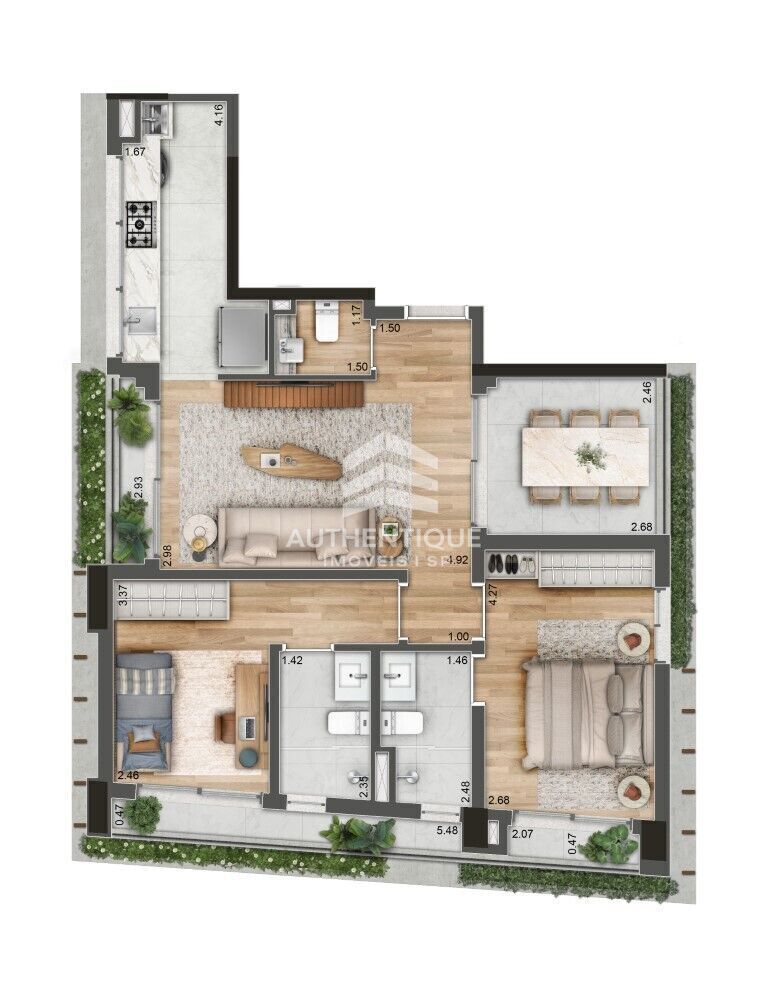 Apartamento, 2 quartos, 95 m² - Foto 21