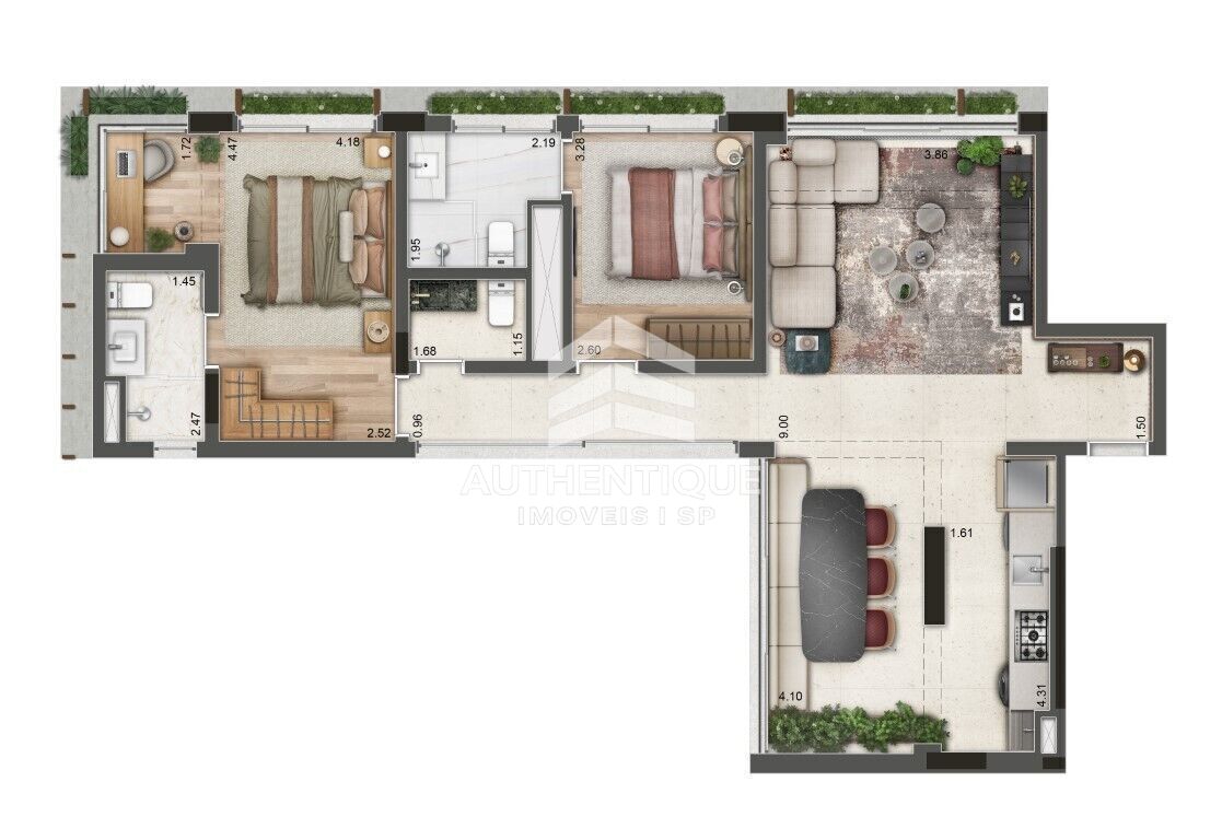 Apartamento, 2 quartos, 95 m² - Foto 24