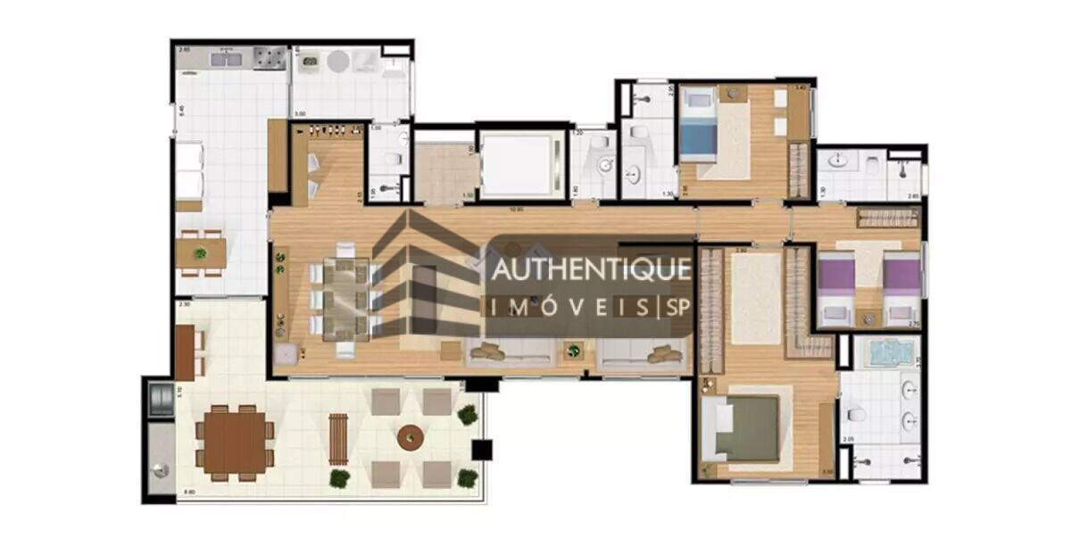 Apartamento à venda com 3 quartos, 197m² - Foto 23