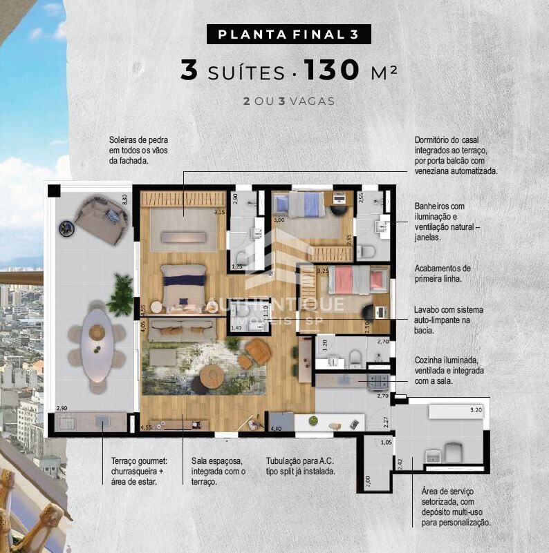 Apartamento, 3 quartos, 130 m² - Foto 12