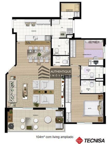 Apartamento à venda com 2 quartos, 104m² - Foto 19