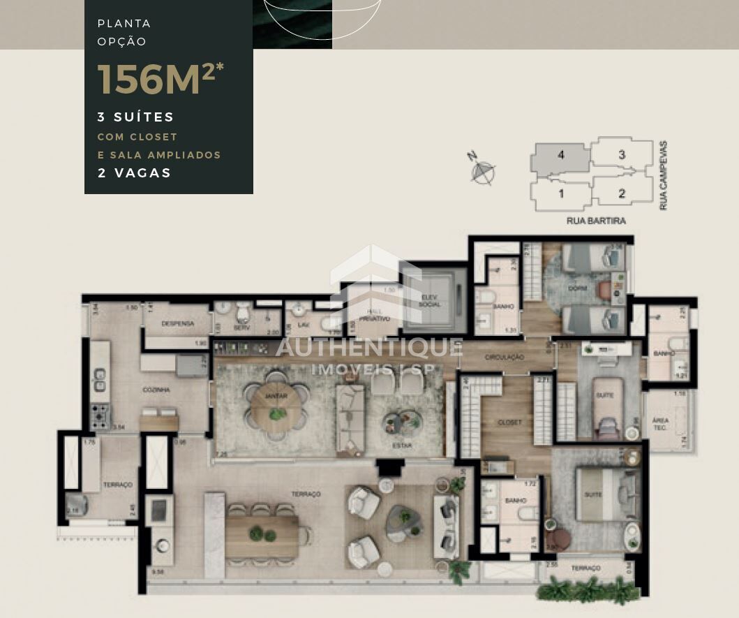 Apartamento, 4 quartos, 156 m² - Foto 48