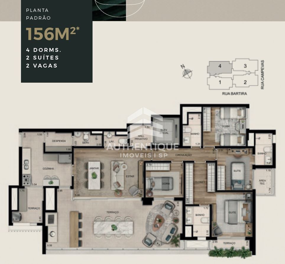 Apartamento, 4 quartos, 156 m² - Foto 49