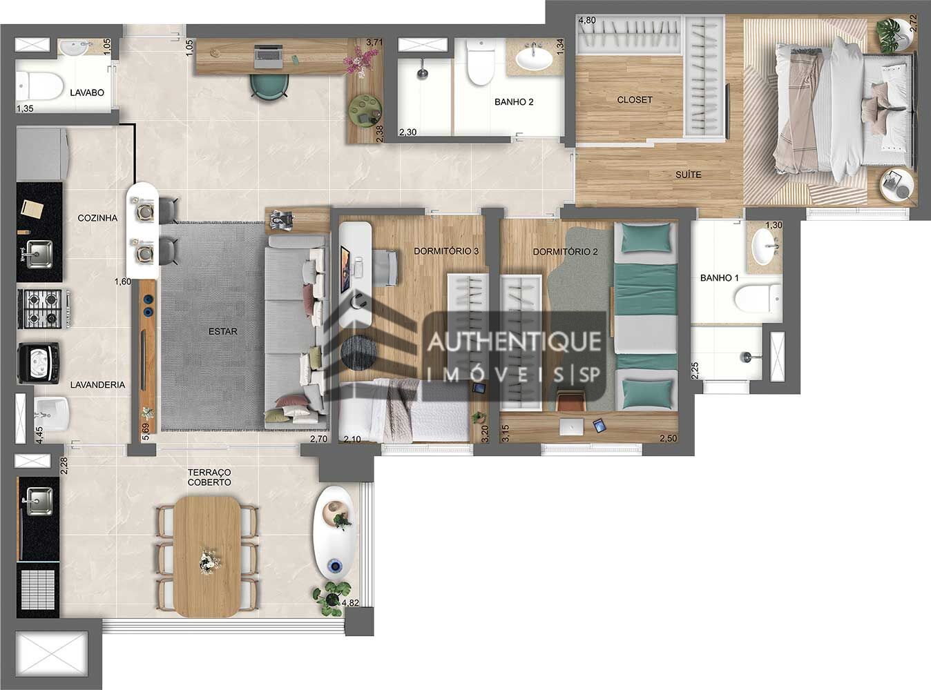 Apartamento à venda com 2 quartos, 69m² - Foto 43