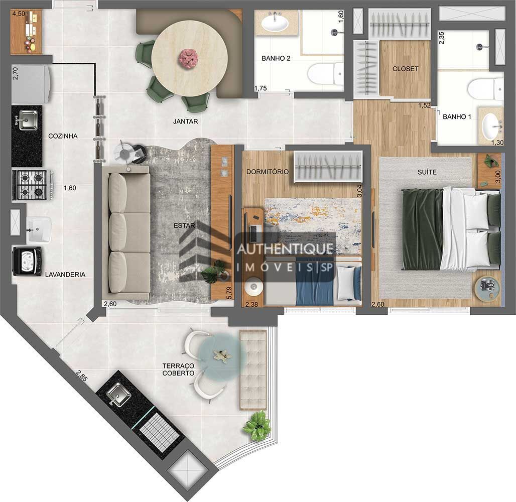 Apartamento à venda com 2 quartos, 69m² - Foto 40