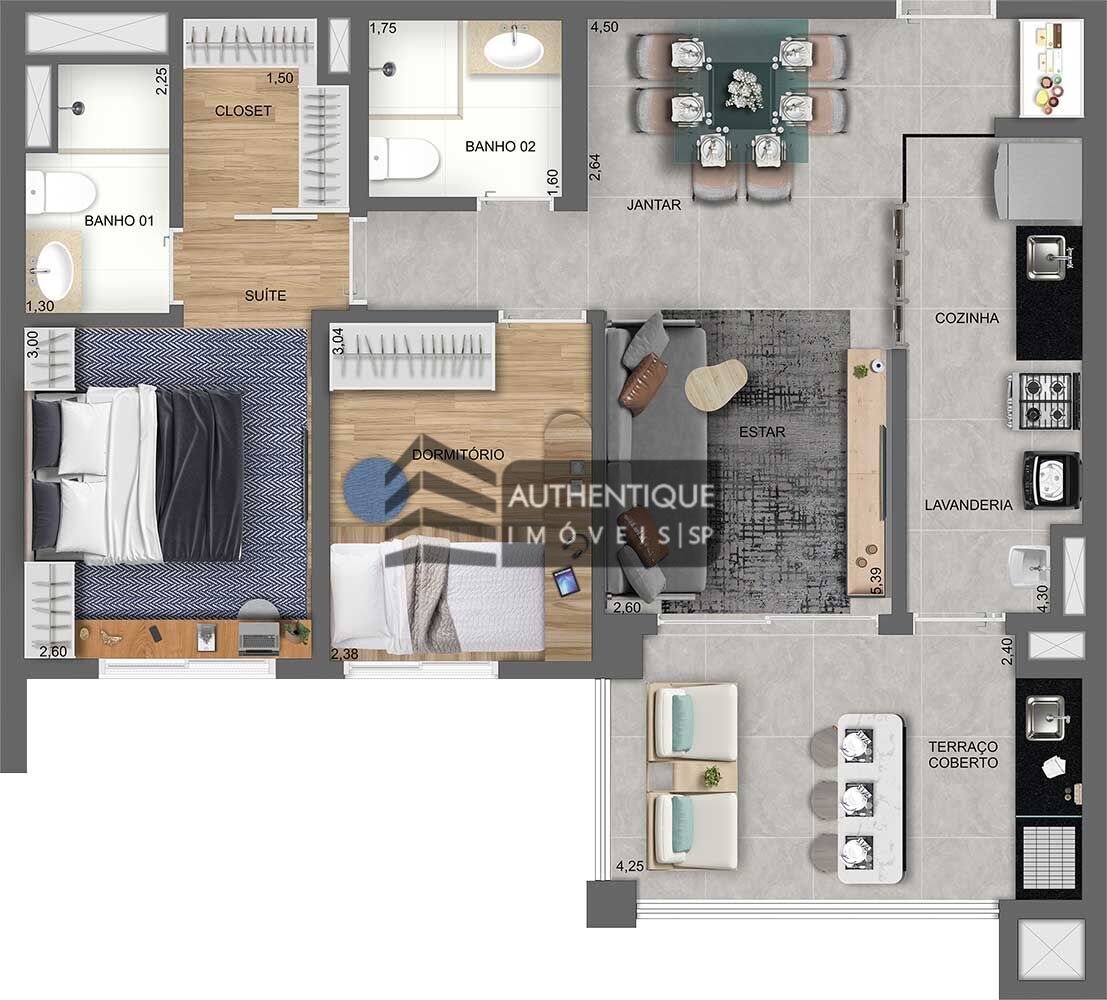 Apartamento à venda com 2 quartos, 69m² - Foto 39