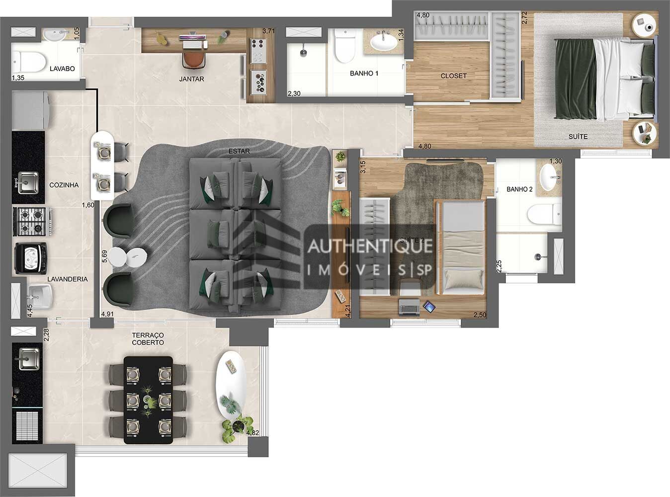 Apartamento à venda com 2 quartos, 69m² - Foto 45