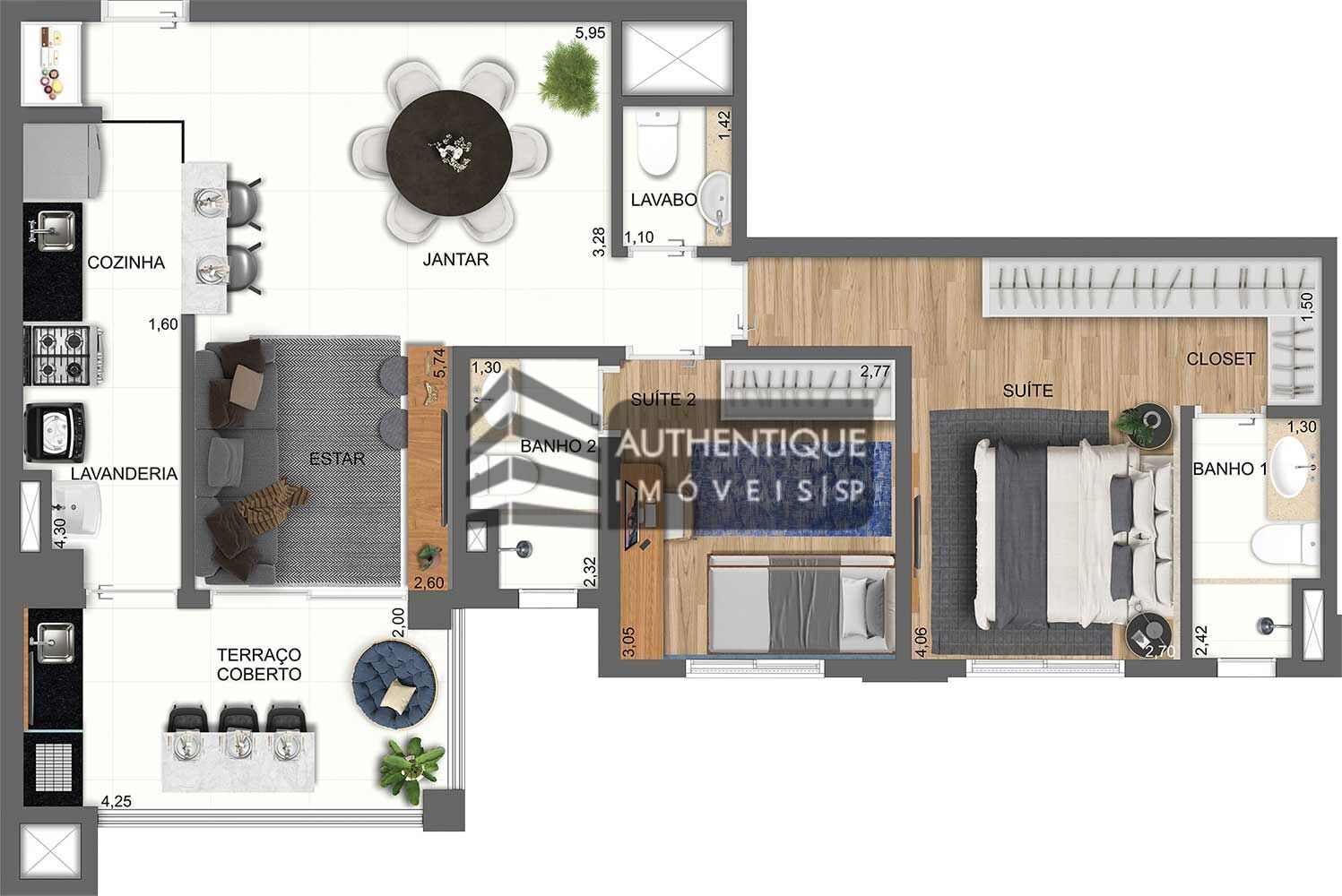 Apartamento à venda com 2 quartos, 69m² - Foto 41