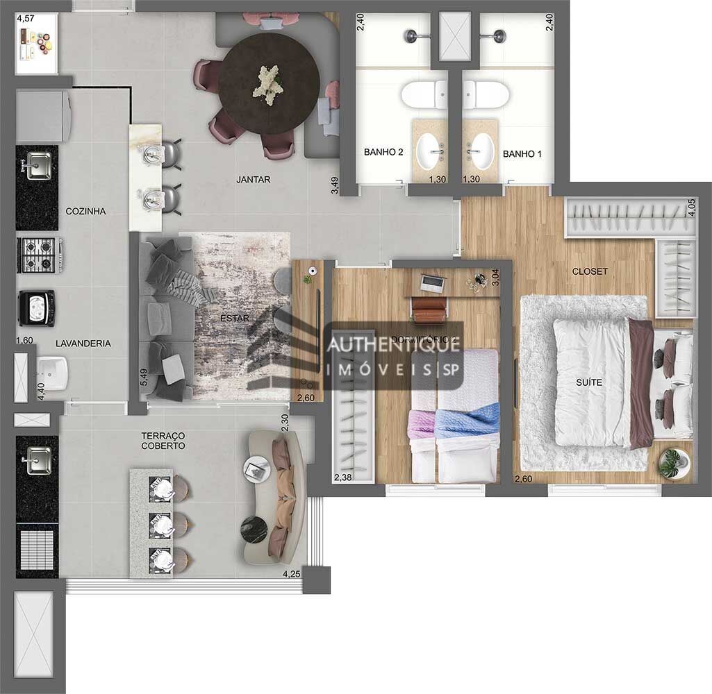 Apartamento à venda com 2 quartos, 69m² - Foto 38