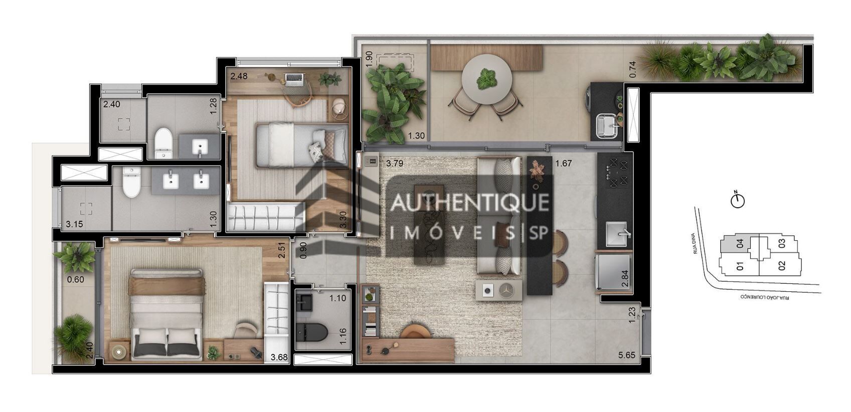 Apartamento à venda com 2 quartos, 81m² - Foto 31