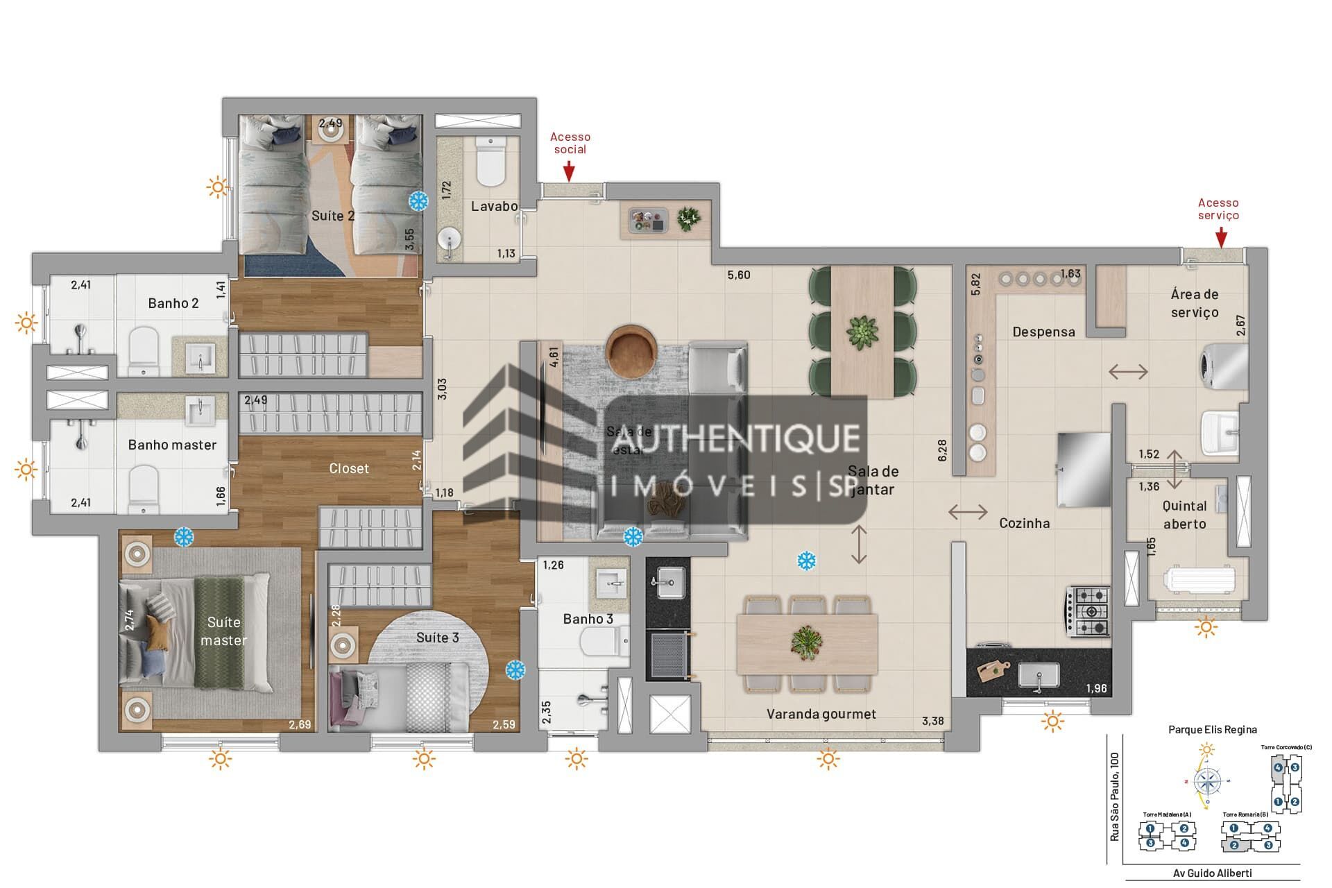 Apartamento, 3 quartos, 116 m² - Foto 24