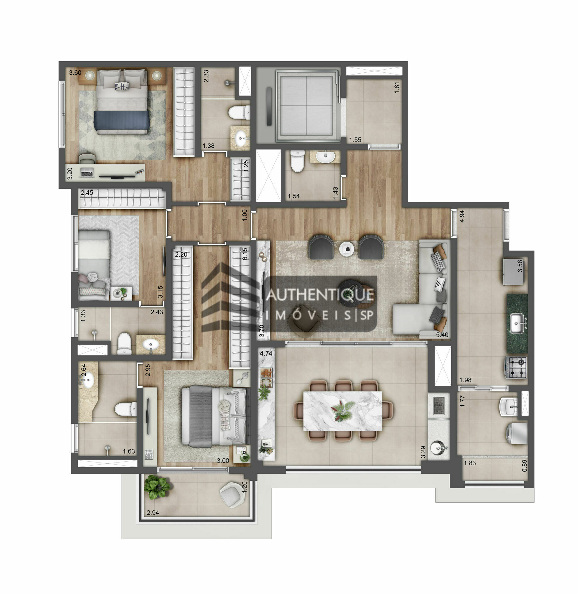 Apartamento à venda com 3 quartos, 155m² - Foto 24