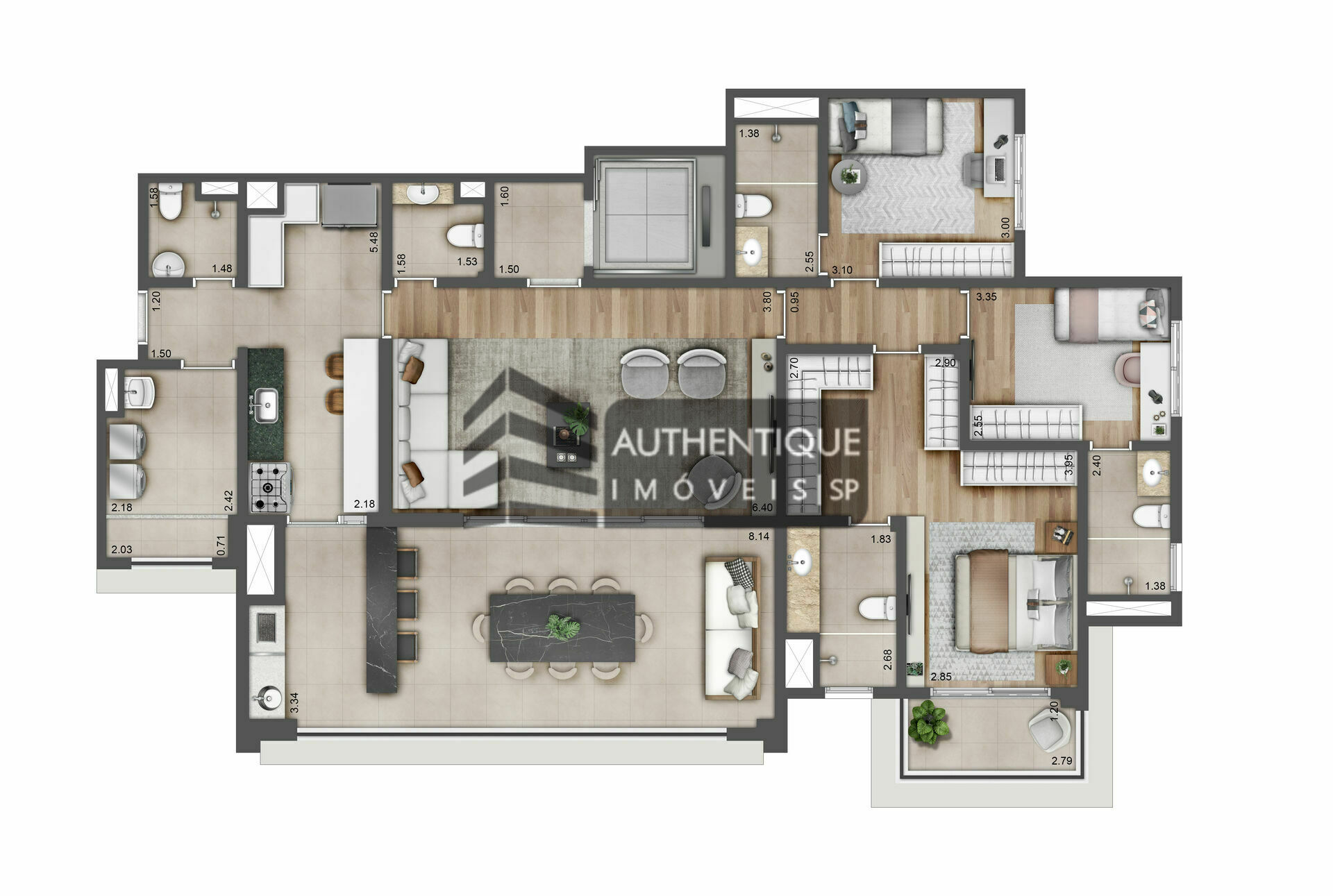 Apartamento à venda com 3 quartos, 155m² - Foto 26